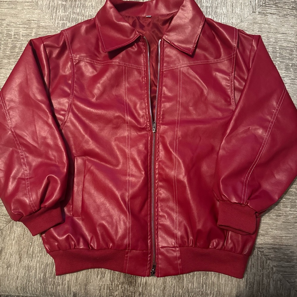 Women’s Polyester Red Jacket - Picture 2 of 3